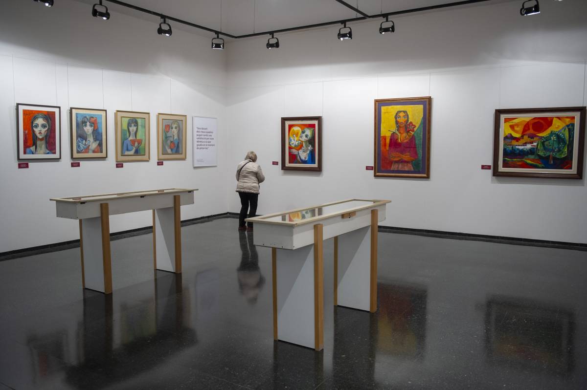 Panoràmica de la Sala Alavedra amb les obres del pintor cubista - Alberto Tallón Panoràmica de la Sala Alavedra amb les obres del pintor cubista