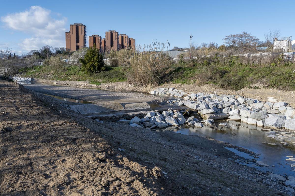 L’ACA actua contra l’erosió al tram final de la riera del Palau