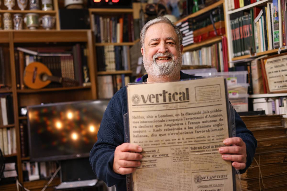 Josep Querol, sommelier per afició, dedica ara part de la seva vida a la història