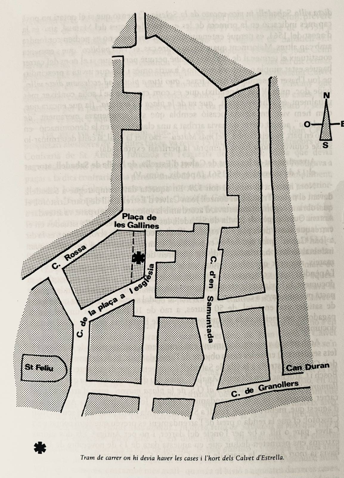 Plànol de Sabadell, segle XVI - Miquel Forrellad i Solà