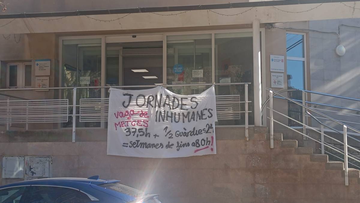 Les reivindicacions laborals dels metges és visibilitzen a Solsona 