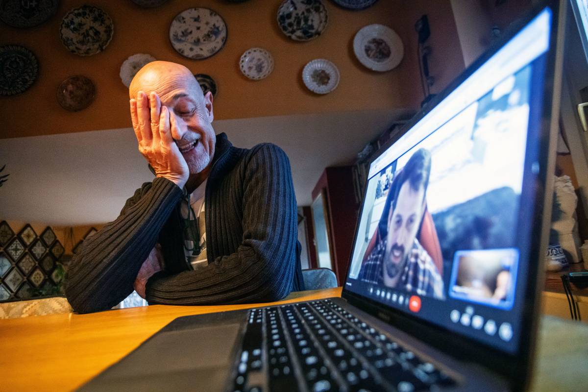 Jordi Griset i Rubén Moreno, durant la conversa amb Nació