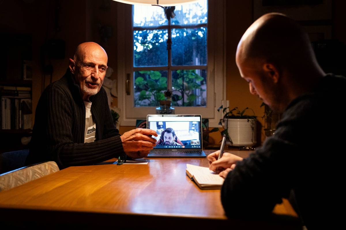 Jordi Griset i Rubén Moreno, durant la conversa amb Nació - Hugo Fernández