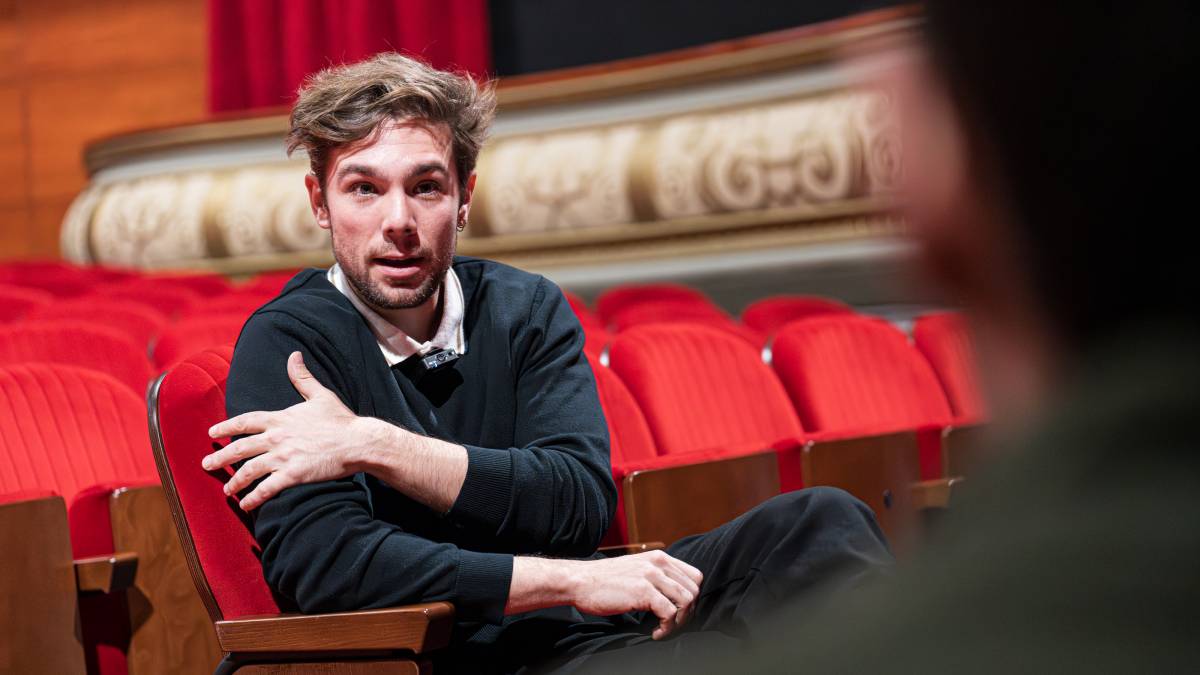 Carlos Cuevas durant l`entrevista amb Nació - Ricard Novella Carlos Cuevas durant l`entrevista amb Nació