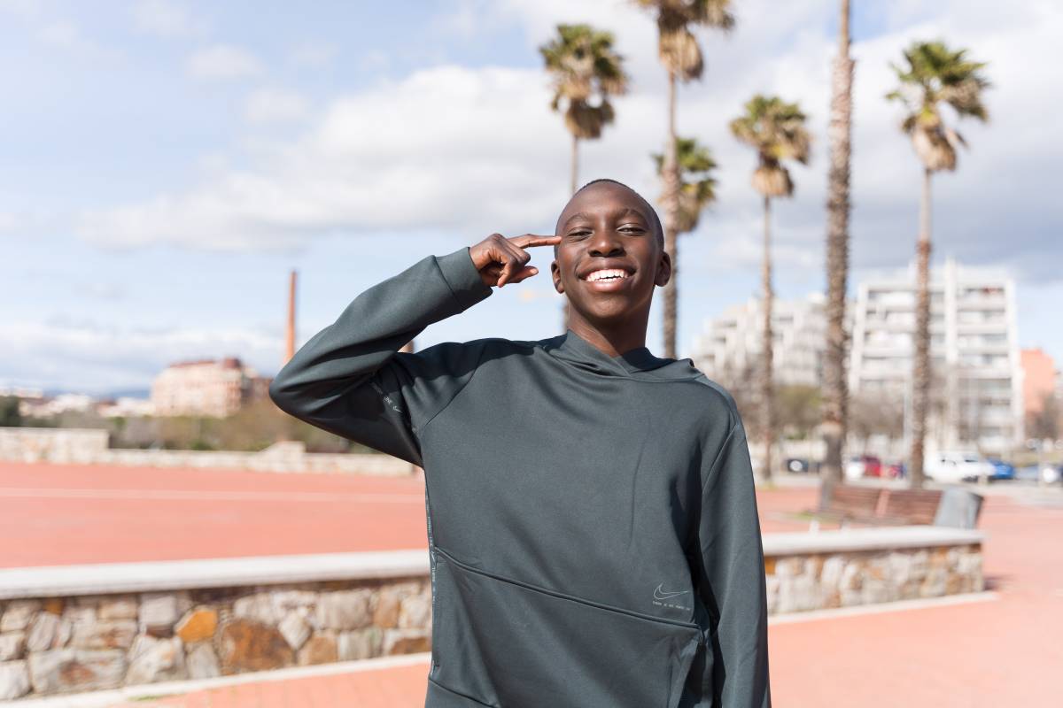 Així celebra els gols el Fode amb la samarreta del Barça - David Chao Així celebra els gols el Fode amb la samarreta del Barça