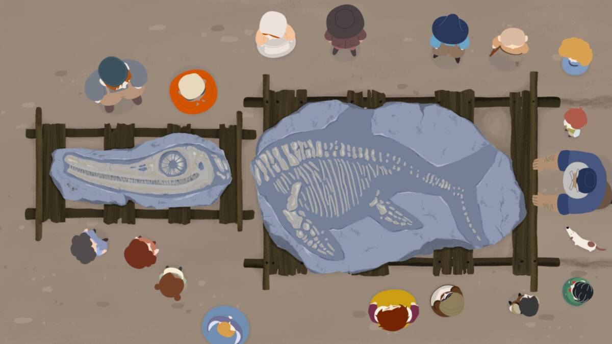 Fotograma Mary Anning i la platja dels dinosaures