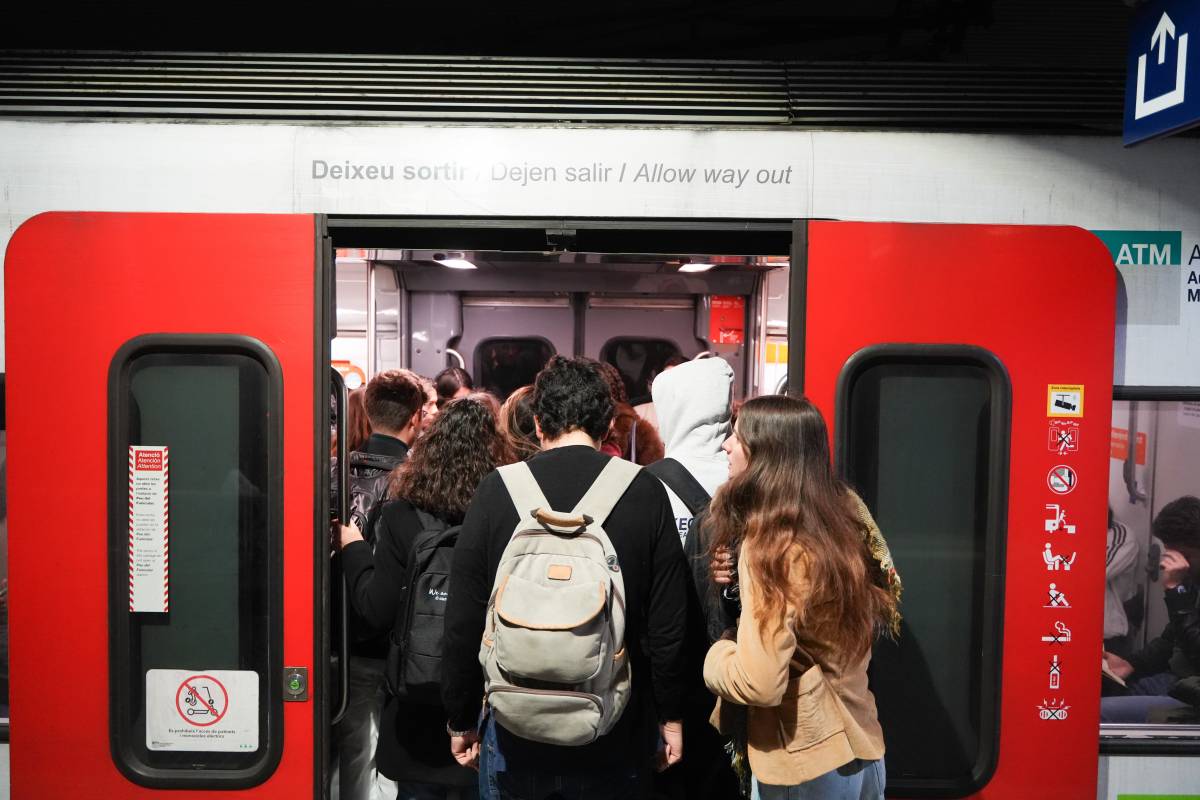 L`estació de Sabadell Plaça Major durant la vaga d`FGC - David Chao L`estació de Sabadell Plaça Major durant la vaga d`FGC
