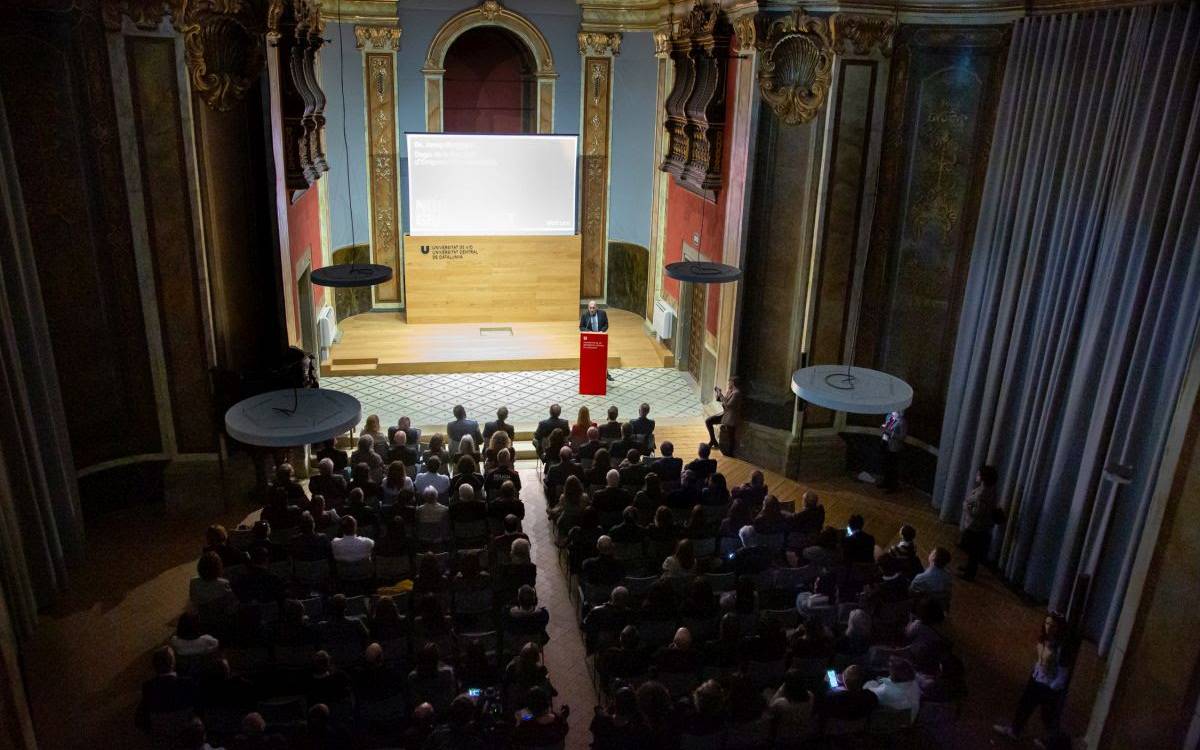 Presentació del grau en Dret de la UVic al Paranimf de la Universitat.
