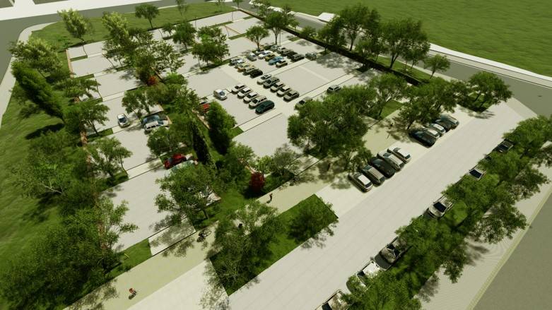 Render de com serà el futur aparcament - Cedida