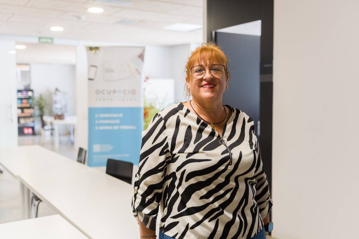 Tere Oliva, treballadora del sector de les cures