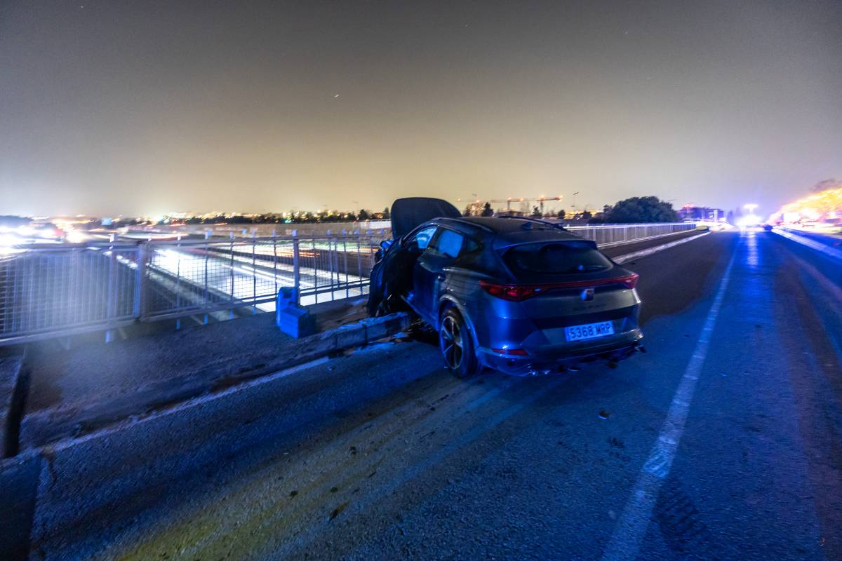 Accident de trànsit al pont entre Sabadell i Sant Quirze - Juanma Peláez Accident de trànsit al pont entre Sabadell i Sant Quirze
