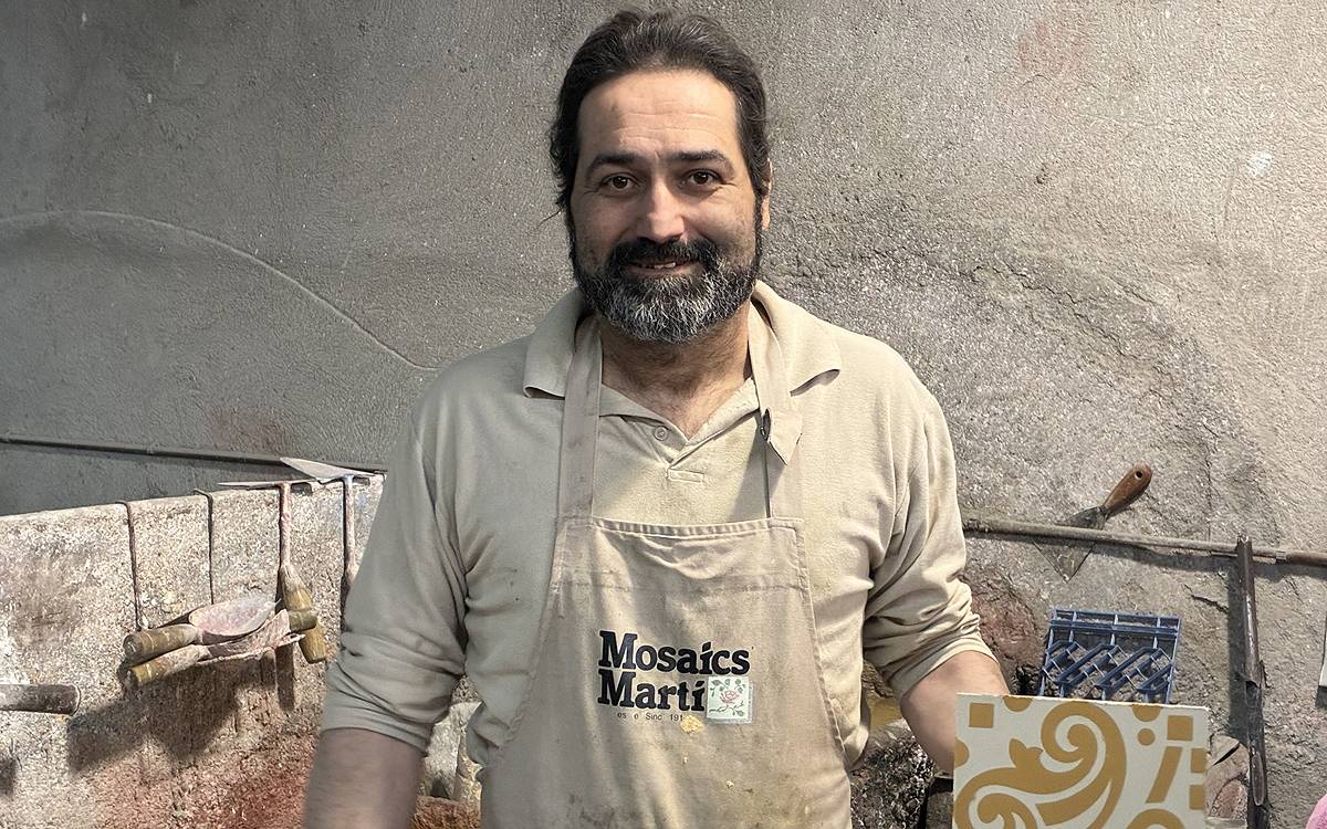 Jaume Torrejón, de Mosaics Martí, rep el màxim reconeixement com a mestre artesà mosaista