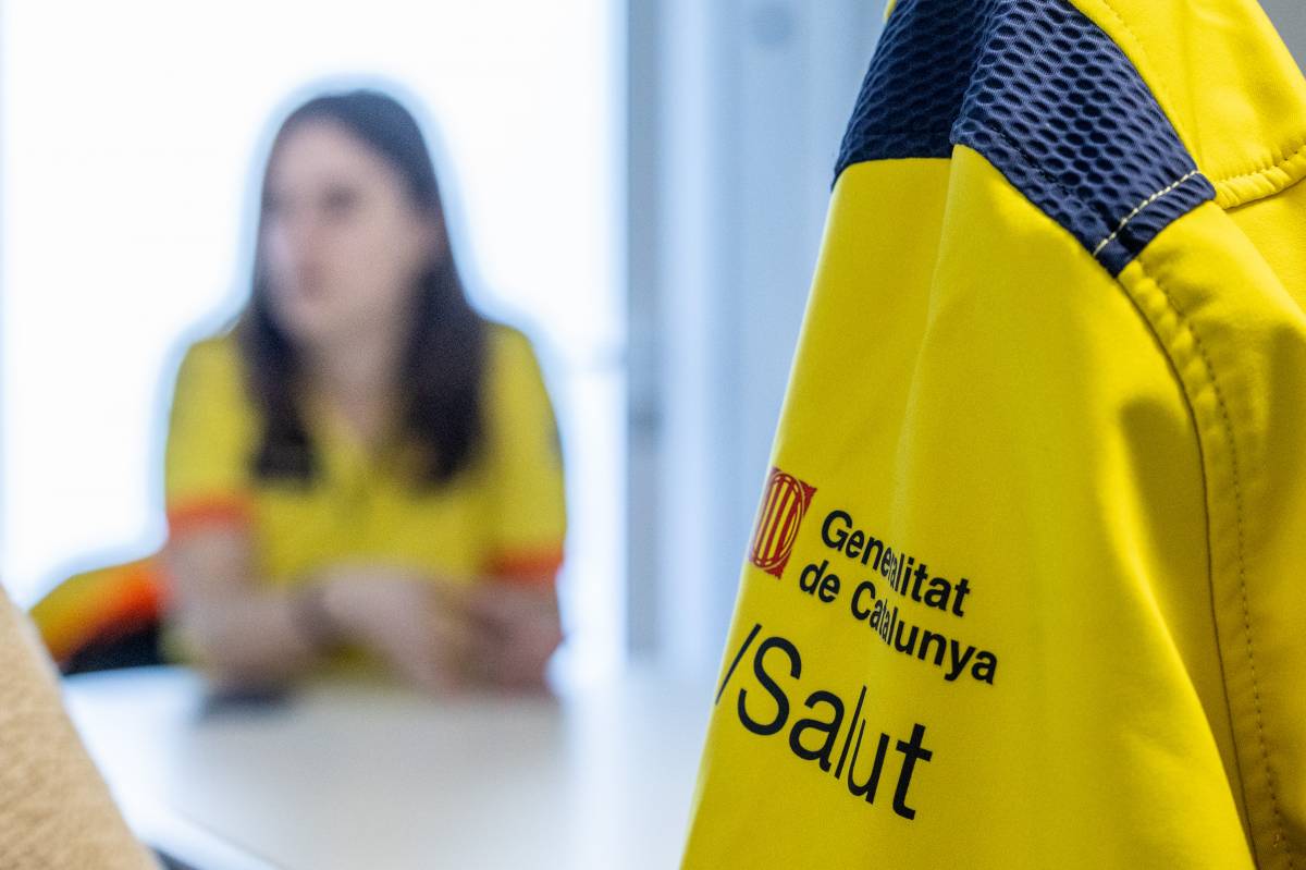 Júlia Valiente durant l`entrevista