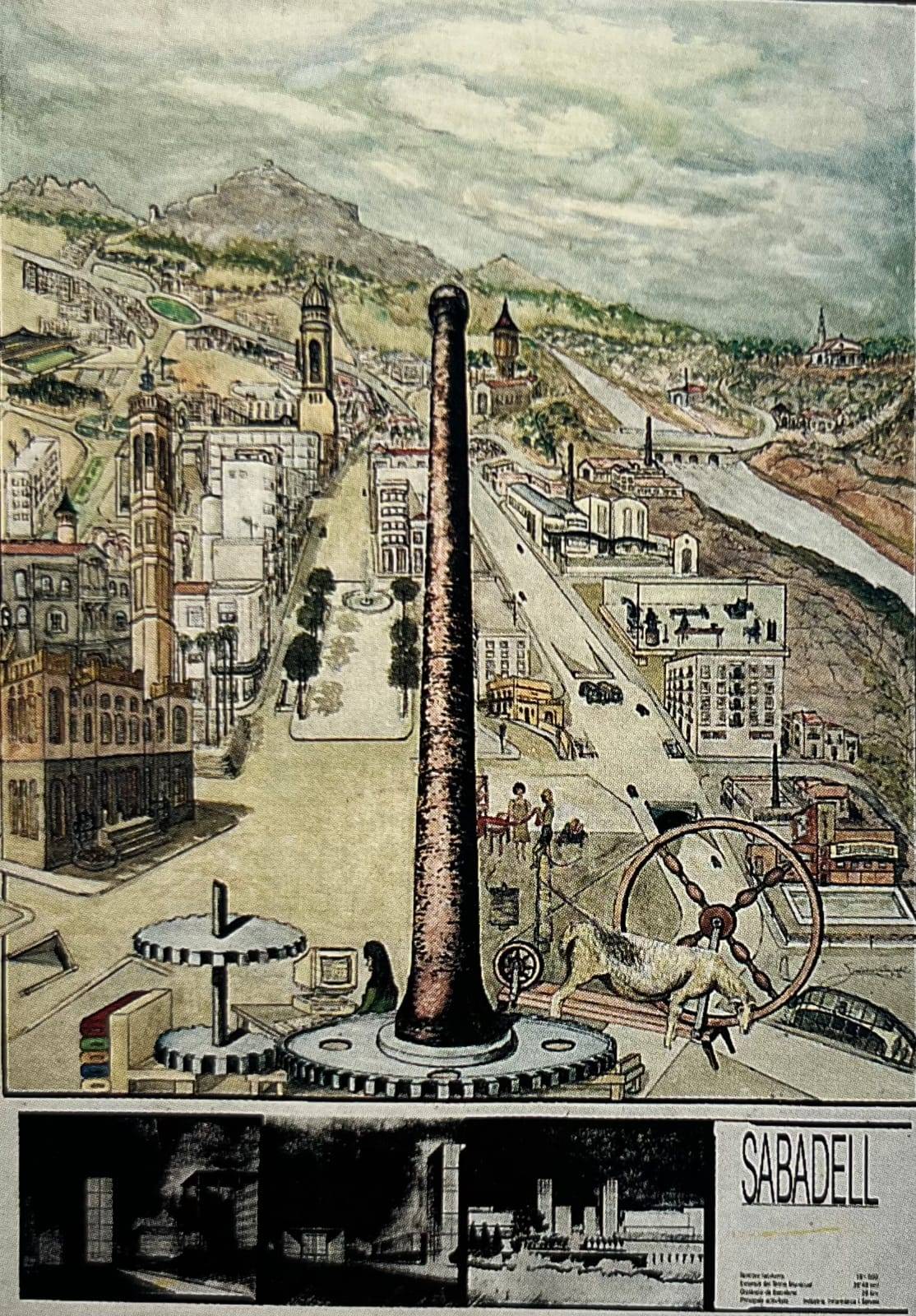 Les xemeneies de Sabadell i els artistes plàstics