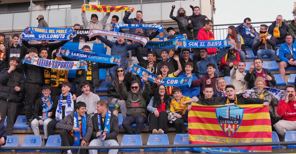 Festa del Lleida CF al Narcís Sala: «Hem celebrat el gol contra l’Atlètic de forma espectacular»
