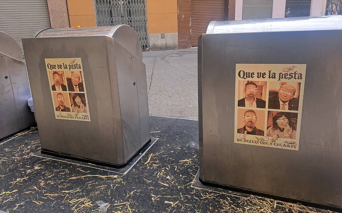 Ramon Bacardit denuncia per delicte d'odi els cartells apareguts durant la Fira de l'Aixada