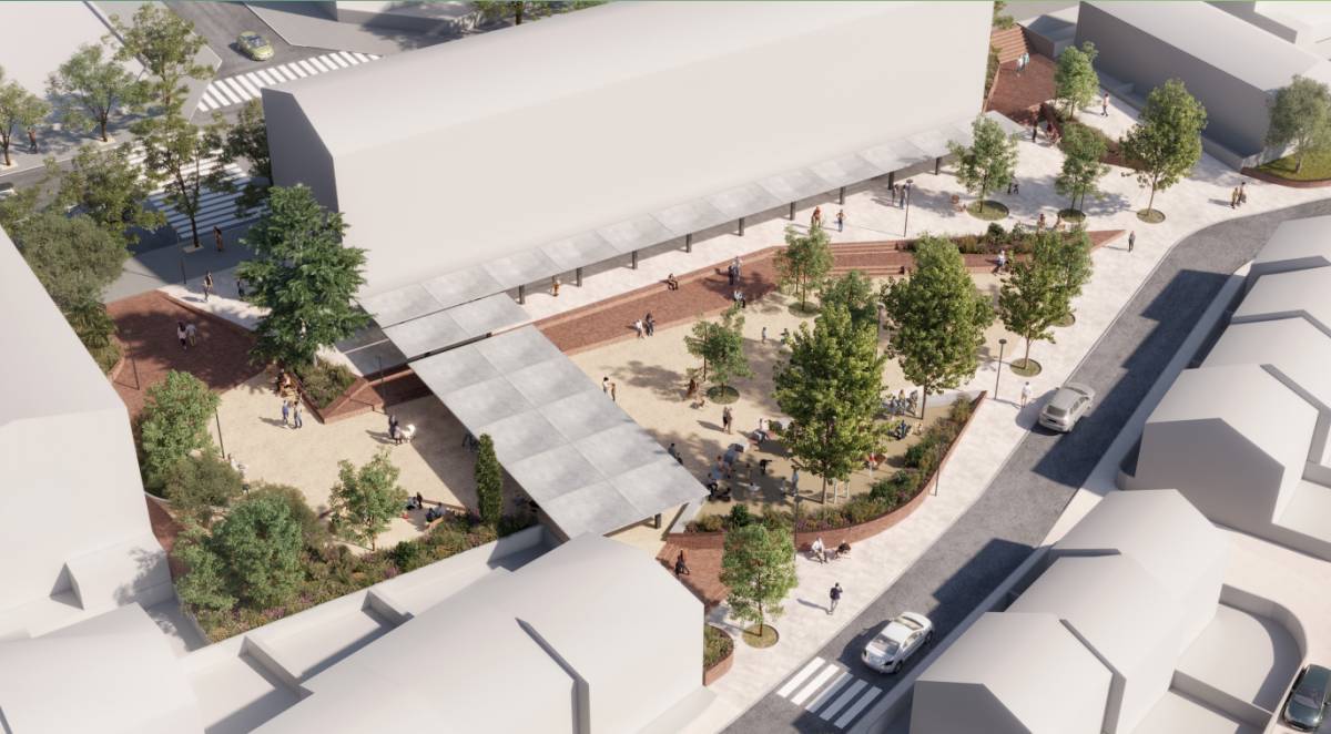 Projecte de reforma de la plaça de Cambó. No és definitiu i, per tant, pot acabar variant - 