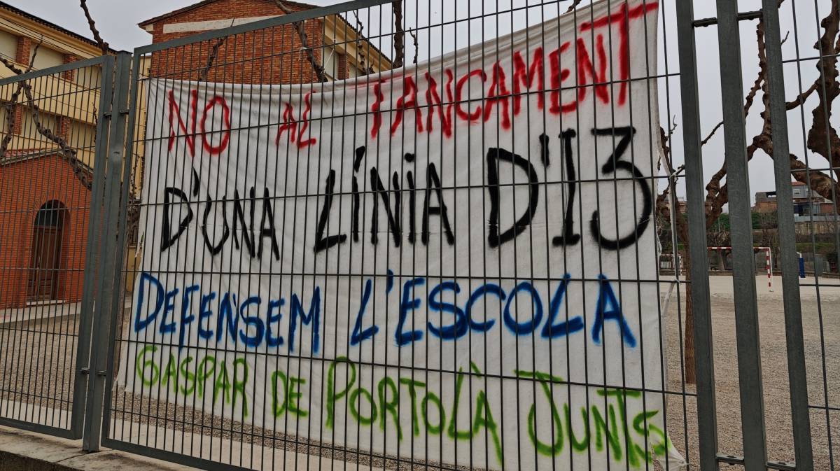 El Govern tanca una línia d'I3 en la preinscripció a l'escola Gaspar de Portolà de Balaguer