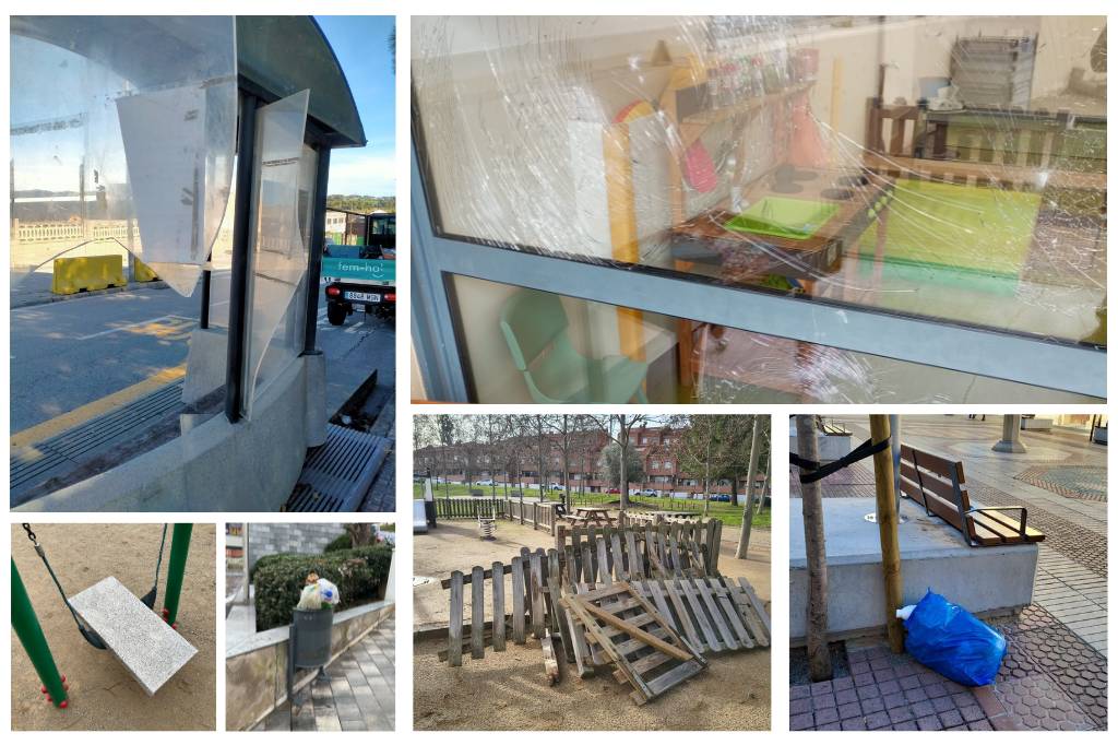 Onada d’actes vandàlics a Castellbisbal