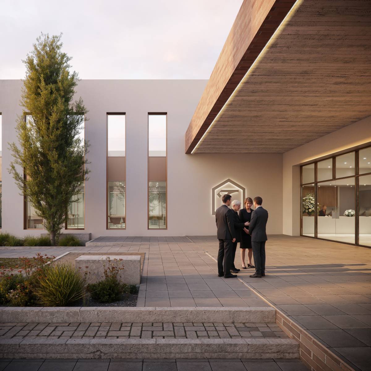 Imatge virtual de com serà el nou tanatori de Torra - Cedida (Next Arquitectura)