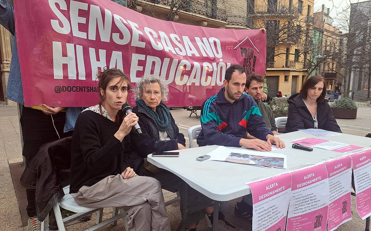 Unitat educativa contra la deslocalització d'alumnes per desnonaments a Manresa