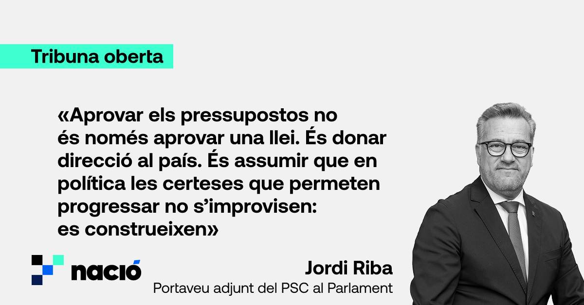 Catalunya necessita pressupostos