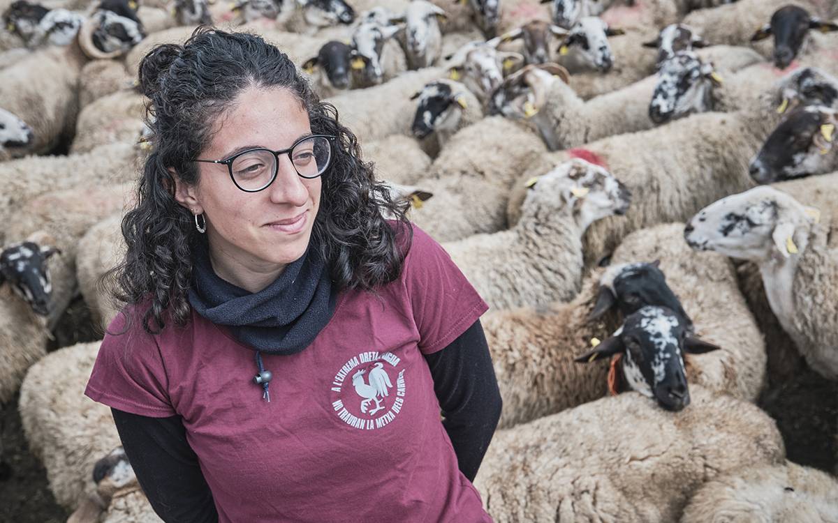 Alba Garet, pastora de Lluçà.