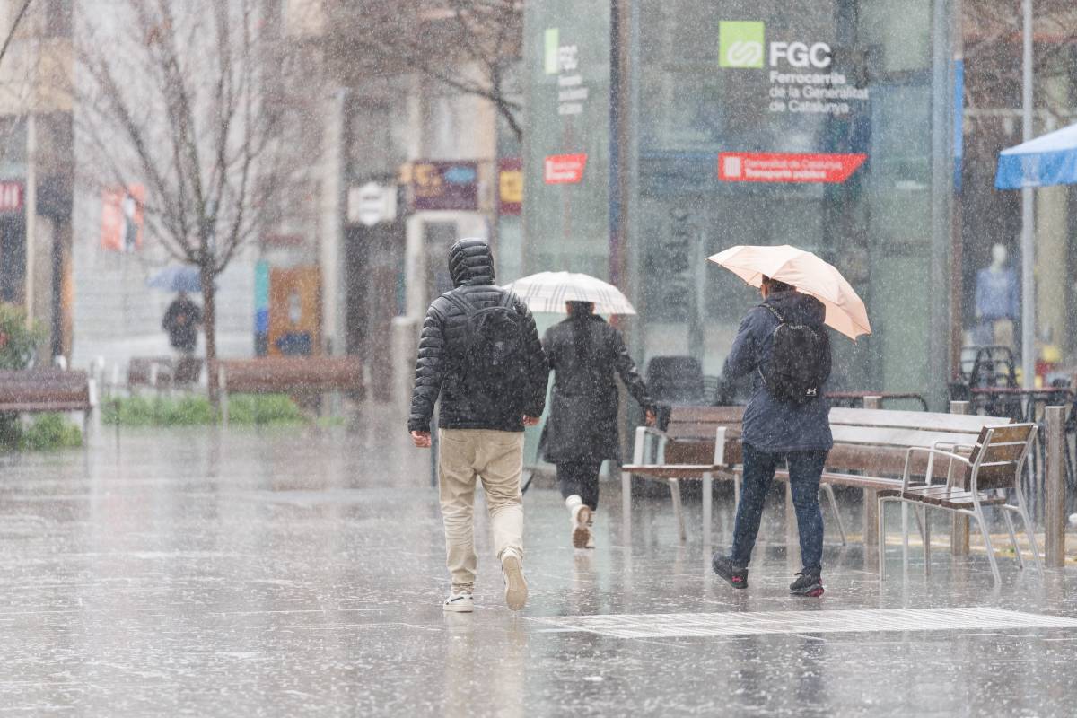 Dijous de pluja a Sabadell