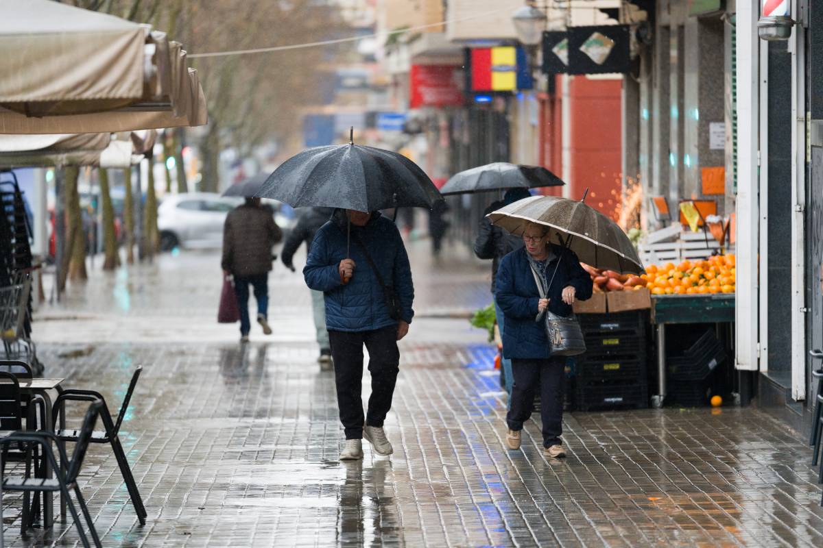 Dijous de pluja a Sabadell