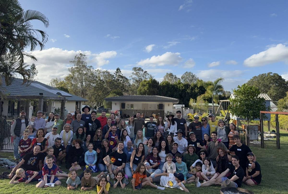 Tots els assistents de la calçotada