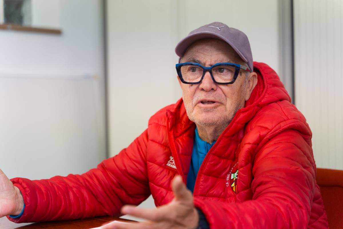 Herrera durant l`entrevista amb el D.S