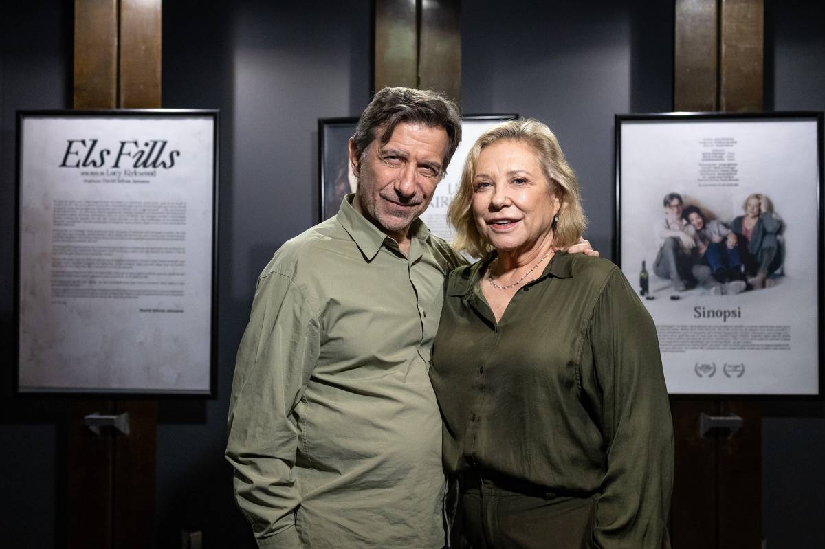 Mercè Arànega i Jordi Boixaderas, fotografiats al teatre La Villarroel  - Hugo Fernández