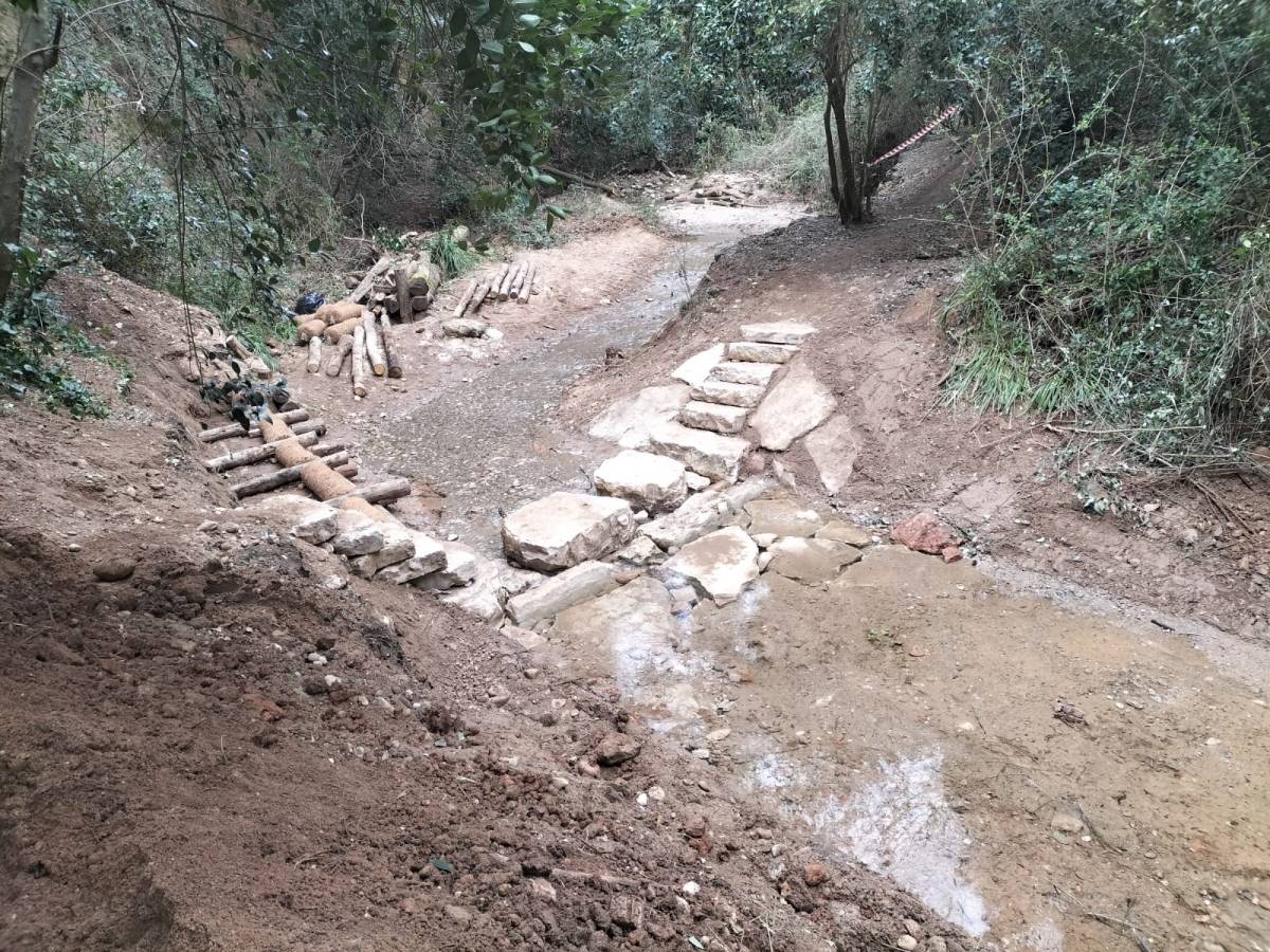 Obres al torrent de Colobrers