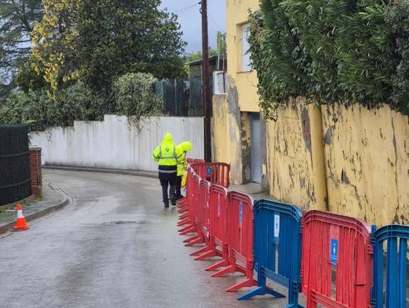 Risc d’ensorrament d’un mur a Viladecavalls