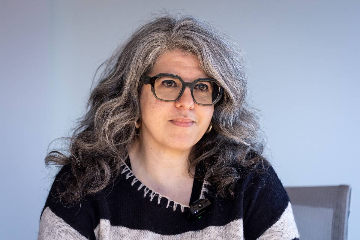 Anihita Nassir, durant l`entrevista amb Nació 