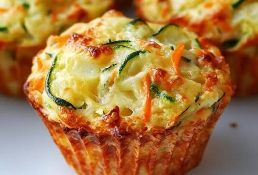 Muffin de truita de patates, pastanaga i carbassó - Muffin de truita de patates, pastanaga i carbassó