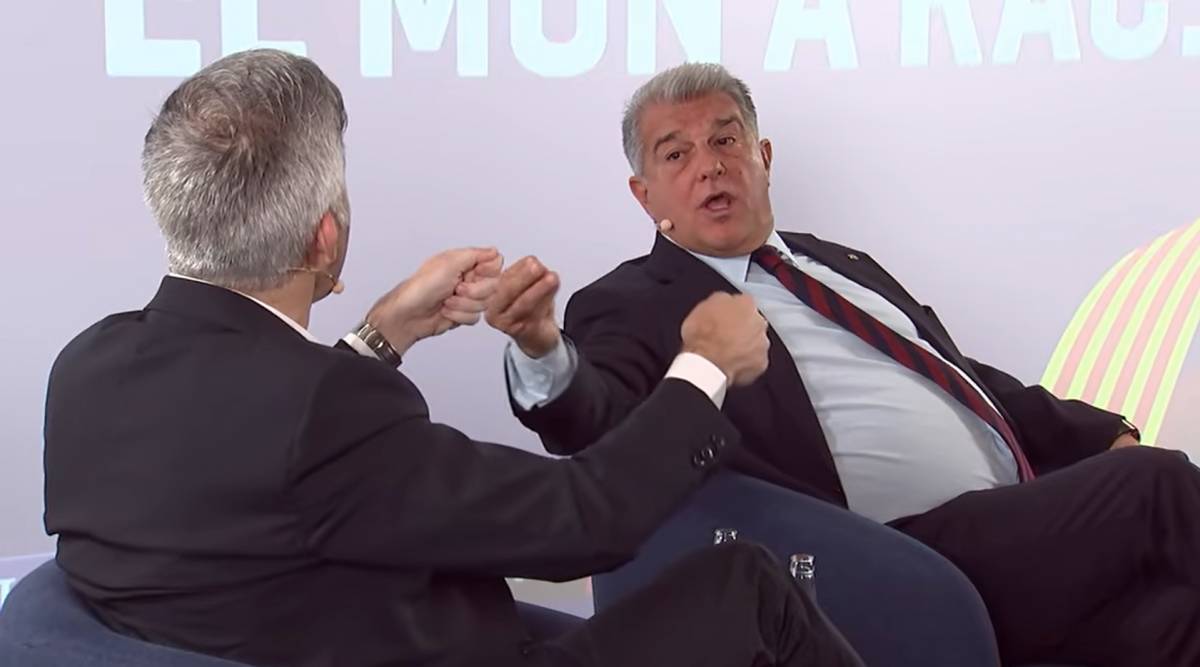 «El mentider ets tu»: esclata la tensió Laporta-Font en el primer debat de campanya