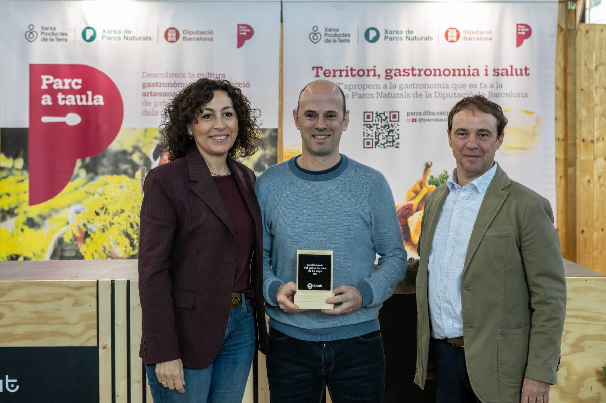 Josep Flaqué, del Bar Restaurant Vilarrubias amb el seu premi - Juanma Peláez Josep Flaqué, del Bar Restaurant Vilarrubias amb el seu premi