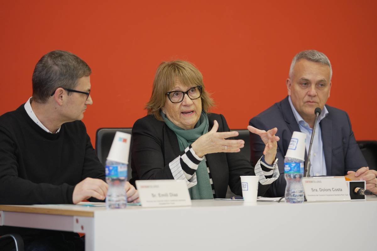 Emili Díaz, Dolors Costa i Eugenio Díaz a la presentació 