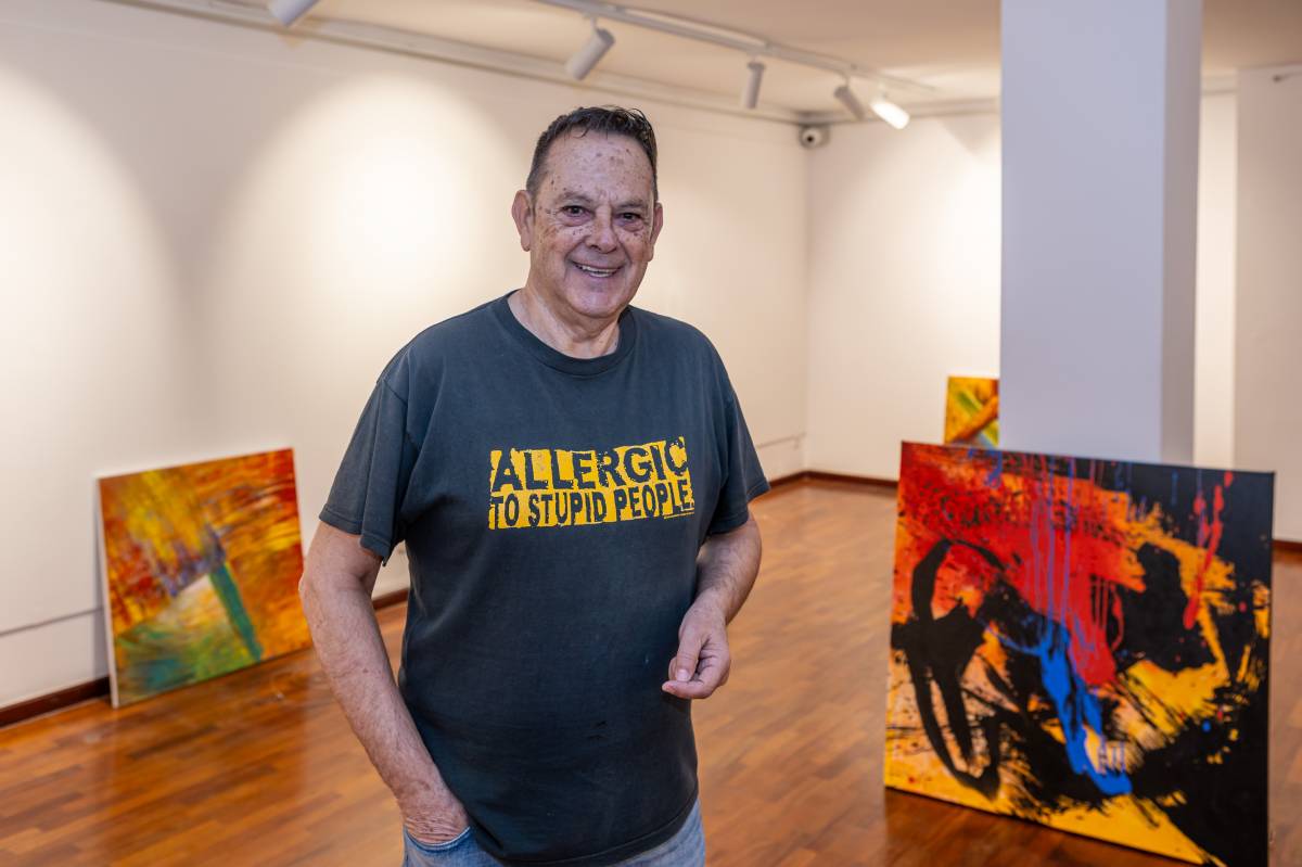 El pintor Ricard Montoya - JUANMA PELÁEZ