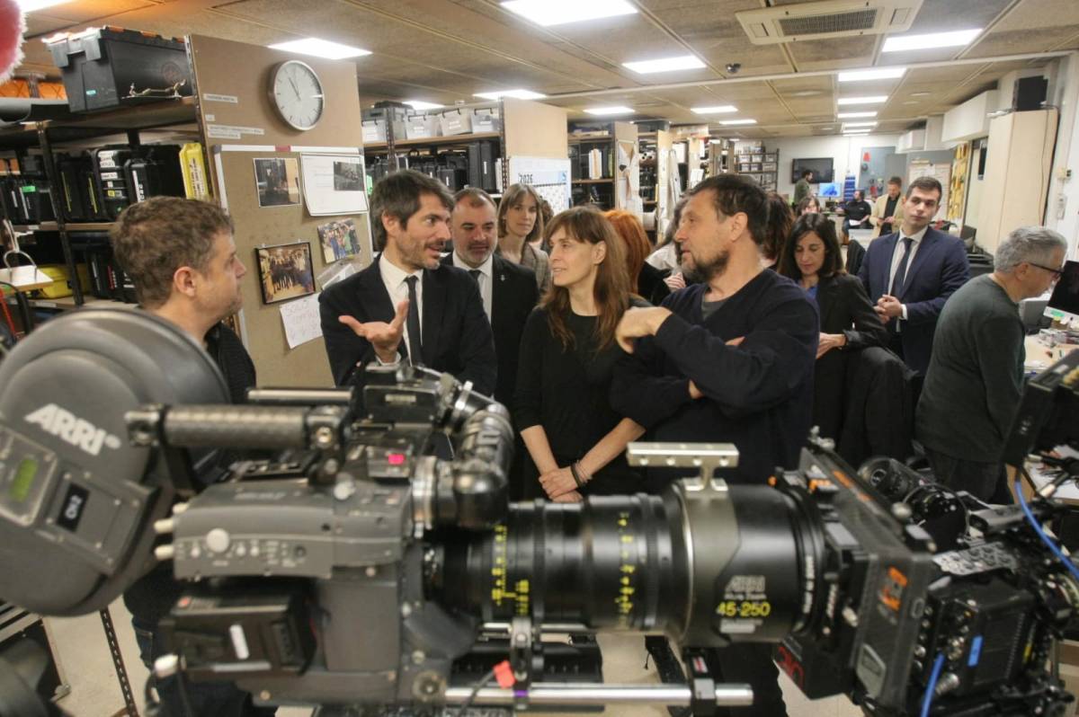 La comitiva també ha recorregut les instal·lacions de l'ESCAC - Nebridi Aróztegui