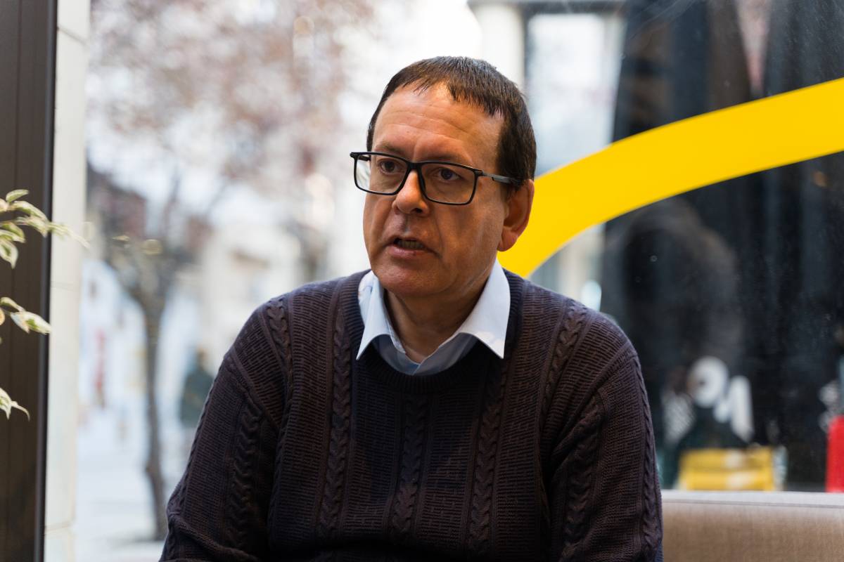 El sabadellenc, durant l`entrevista al Diari