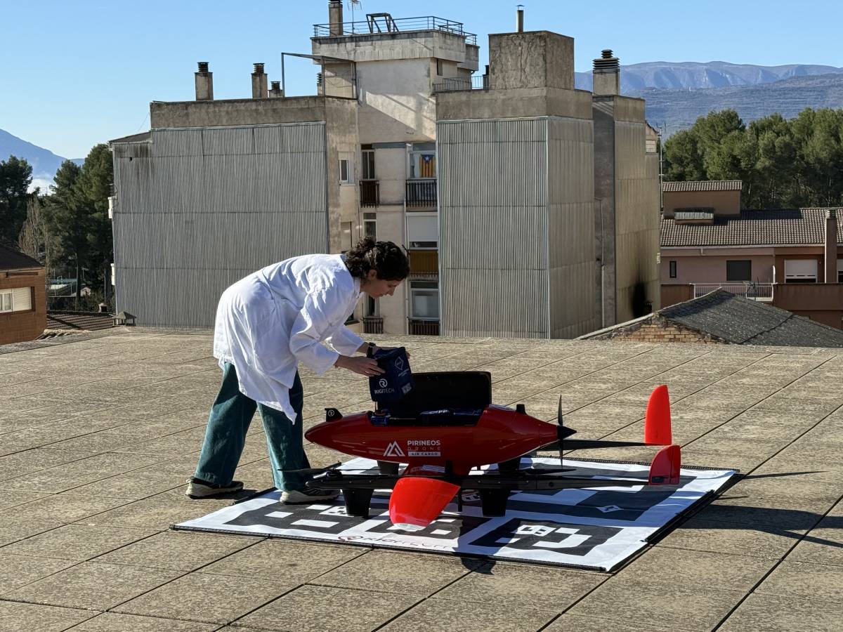 El dron s'ha posat a prova aquest divendres - ACN