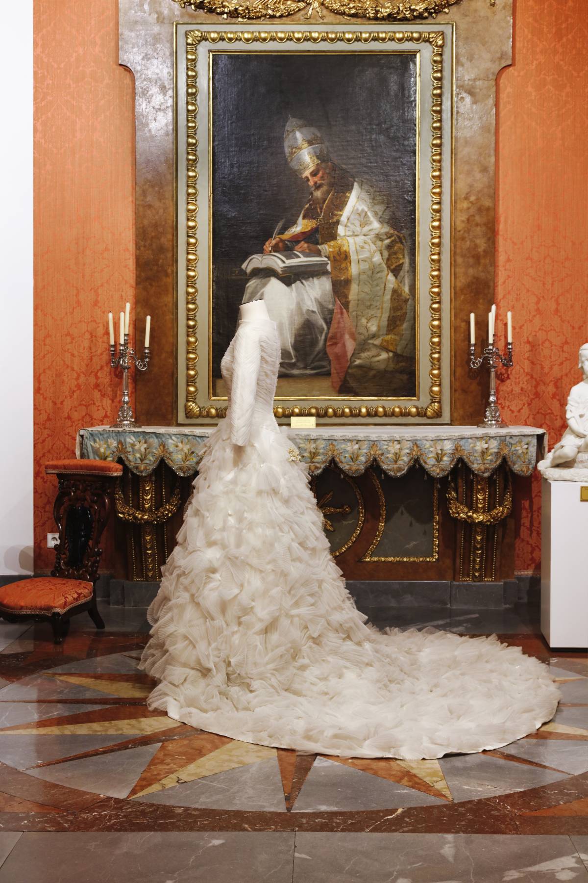 Vestit de núvia de Pedro Rodríguez, al Museo del Romanticismo - Fundació Antoni de Montpalau
