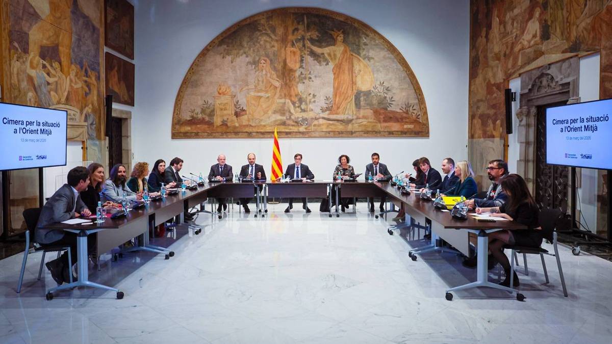 La cimera de partits al Palau de la Generalitat - Govern