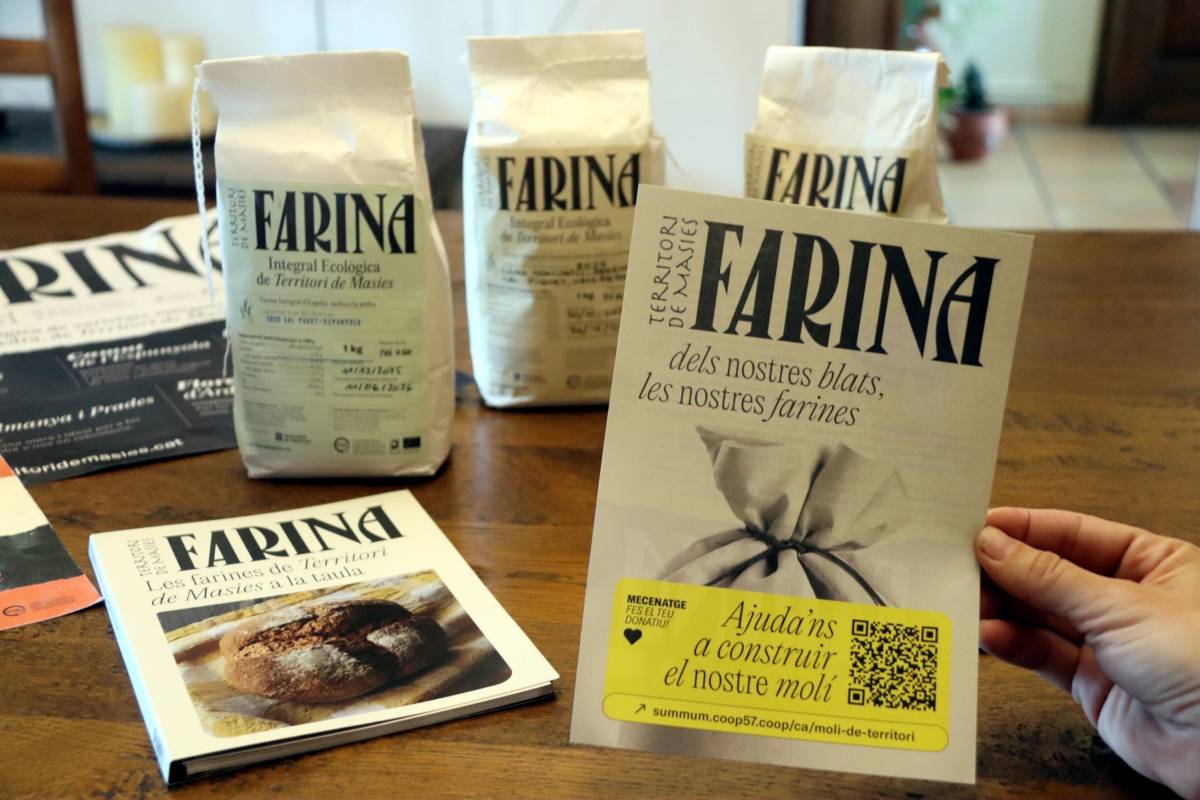 El cartell que anuncia la campanya de mecenatge per aconseguir un molí propi - Mar Martí El cartell que anuncia la campanya de mecenatge per aconseguir un molí propi