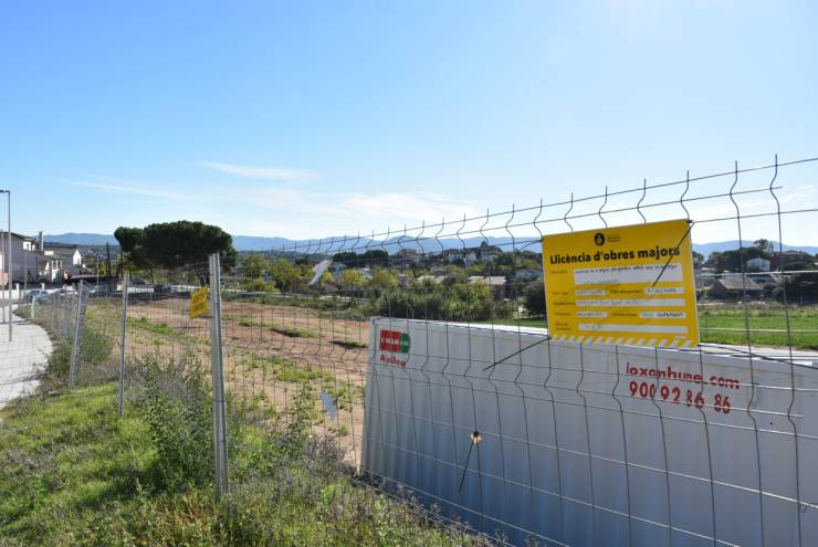 Terreny previst pels habitatges de protecció oficial a Palau-solità i Plegamans