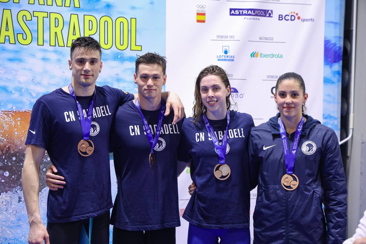 Tarrats, Mira, Garmendia i Muñoz van ser bronze al 4x100 estils mixt 