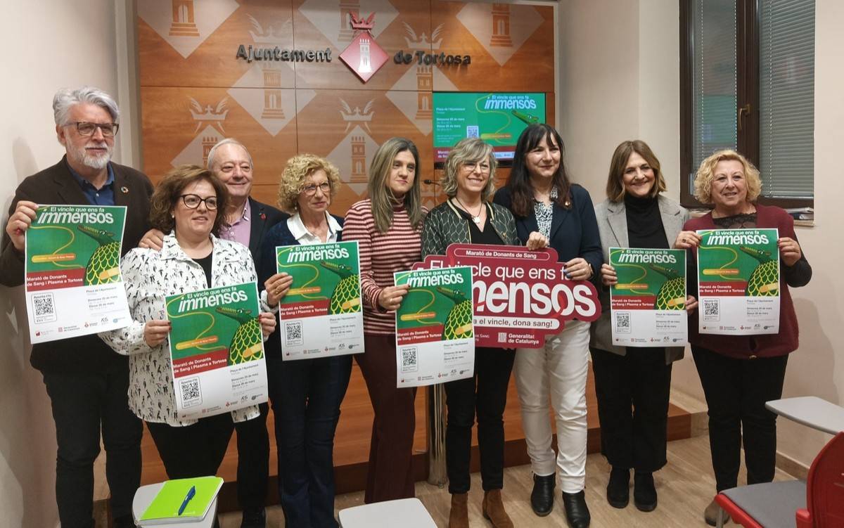 La Marató de Donants de Sang arriba a Tortosa els dies 25 i 26 de març