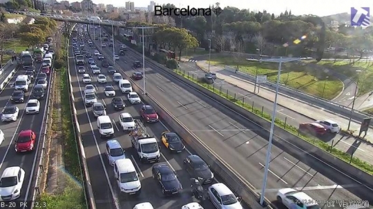 Cues quilomètriques en l'operació sortida per Sant Joan